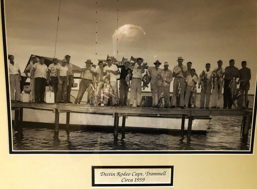 The corridors of the resort are lined with vintage black-and-white photos of Destin.